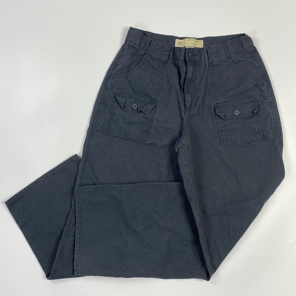 Vintage American Eagle Supply Navy Blue Cargo Khakis Pants Size 10